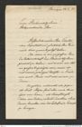 Nachlass Franz Steindachner, Brief von Franz Liechtenstern an Franz Steindachner (24.01.1881), Inv.Nr. 303.01, Seite 1
